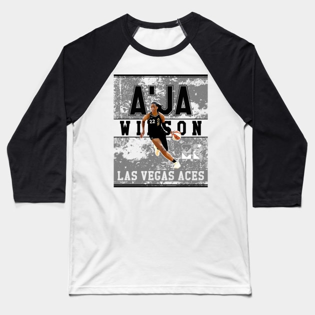 A'ja wilson || las vegas aces Baseball T-Shirt by Aloenalone